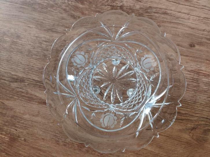 Kristallen Bonbonschaal - Vintage, Antiek en Kunst, Antiek | Glas en Kristal, Ophalen of Verzenden