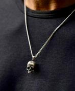 USA Vincero Skull 925 Sterling Silver, Sieraden, Tassen en Uiterlijk, Kettingen, Met hanger, Nieuw, Ophalen of Verzenden, Zilver