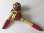 Retro vintage blikken klosjes met ratelaar voor springtouw, Ophalen of Verzenden