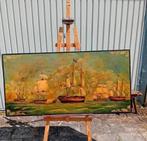 groot schilderij op hout., Ophalen of Verzenden, Zo goed als nieuw