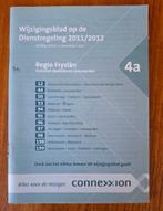 Wijzigingsblad Connexxion Dienstregeling 2011/2012, Ophalen of Verzenden, Gebruikt, Bus of Metro, Boek of Tijdschrift