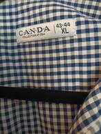 C&A Heren Hemd XL Blauw Wit Gingham, Blauw, Zo goed als nieuw, Halswijdte 43/44 (XL), C&A