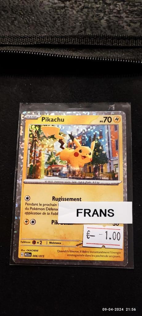 Pikachu mc 23 Frans mc Donalds 2023 006, Hobby en Vrije tijd, Verzamelkaartspellen | Pokémon, Zo goed als nieuw, Losse kaart, Ophalen of Verzenden