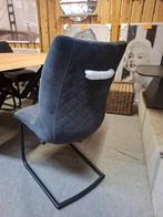 4 Nieuwe stoelen, Antraciet, zwart frame en greep, Armin H&H, Ophalen, Nieuw, Metaal, Vier