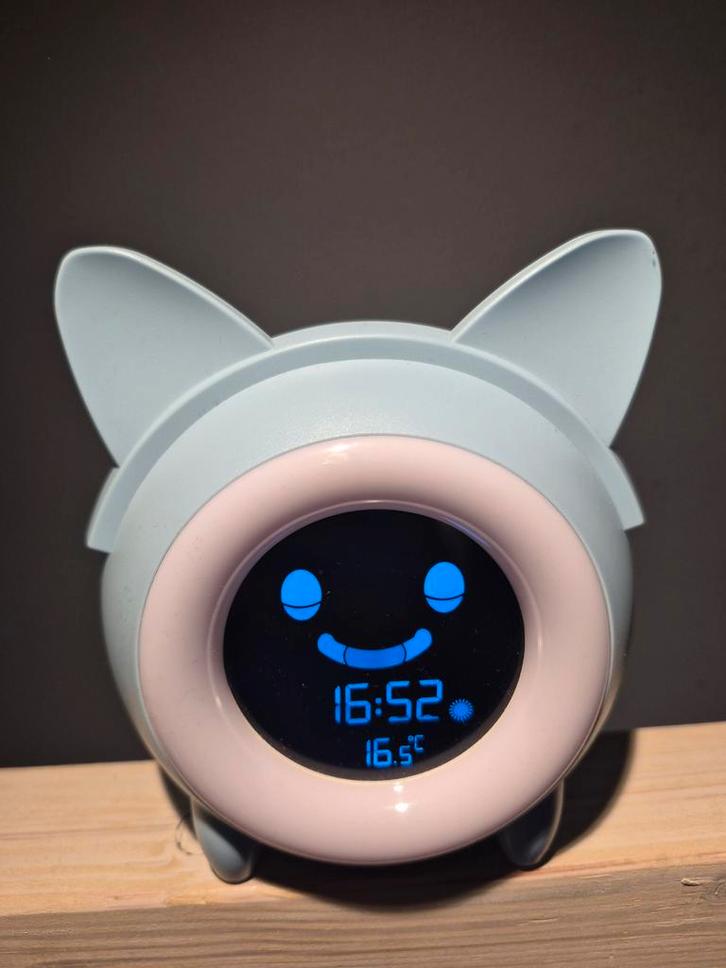 Slaaptrainer miley licht blauw, nog in hele goede staat., Witgoed en Apparatuur, Wekkers, Zo goed als nieuw, Digitaal, Ophalen