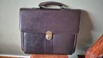 Gardini vintage aktetas laptop tas bruin leer binnen intact, Gebruikt, Bruin, Aktetas of Boekentas, Ophalen of Verzenden