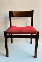 Wenge houten ‘t Spectrum stoelen (4) jaren 70, Huis en Inrichting, Stoelen, Ophalen, Hout, Gebruikt, Bruin