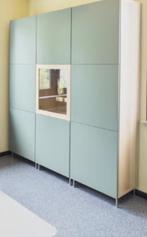 BESTA kasten, Ophalen, Met plank(en), Eikenhout, 50 tot 100 cm