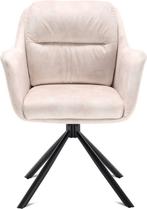 Armstoel Talas stof oyster, Modern design, Overige kleuren, Nieuw, Ophalen of Verzenden
