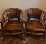 Stoelen 2 stuks koloniale stijl, Antiek en Kunst, Antiek | Meubels | Stoelen en Banken, Ophalen