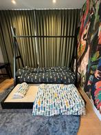 Tippy bed met bedlade zwart, Ophalen, Zo goed als nieuw, 180 cm of meer, 85 tot 100 cm