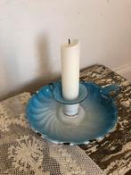 Emaille blaker wit met blauw, Ophalen of Verzenden