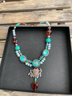 Handgemaakte ketting uit de collectie Karin Ravelli, Sieraden, Tassen en Uiterlijk, Ophalen of Verzenden, Zo goed als nieuw, Overige kleuren