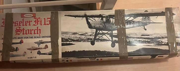 Fieseler Fi 156 Storch modelbouwdoos compleet, Hobby en Vrije tijd, Modelbouw | Radiografisch | Vliegtuigen, Gebruikt, Elektro