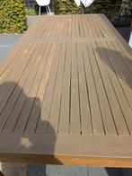 Hardhouten buitentafel, afmetingen 220 x 100 cm., Ophalen, Gebruikt, Rechthoekig, Hout