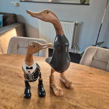 Set handgemaakte houten loopeenden  beschikbaar voor biedingen