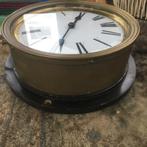 Antieke messing wandklok. Station's of fabrieks-klok, Ophalen of Verzenden