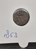 Halve cent 1853 koning Willem III, Postzegels en Munten, Munten | Nederland, Ophalen of Verzenden, Koning Willem III, Overige waardes