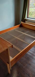 Bed tweepersoons, Ophalen, Gebruikt, Bruin, Tweepersoons