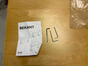 Bureau bekant in hoogte verstelbaar ikea 80 bij 120 cm - afbeelding 5