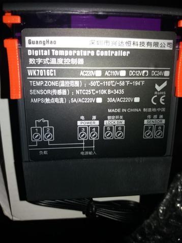 Digitale thermostaat voor div merken heater of koeling beschikbaar voor biedingen