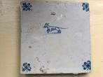 Antiek delftsblauw tegeltje ‘hond’, Antiek en Kunst, Ophalen of Verzenden