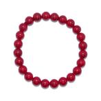 Armband ronde kralen Bamboe koraal  kralen 8mm, Ophalen of Verzenden, Mineraal