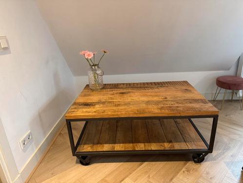 Mahonie hoten tafel, Huis en Inrichting, Tafels | Bijzettafels, Gebruikt, Rechthoekig, 60 cm of meer, 75 cm of meer, Hout, Ophalen