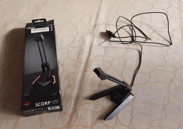 Trust GXT 210 - Scorp USB Microphone, Muziek en Instrumenten, Microfoons, Zo goed als nieuw, Overige typen, Ophalen of Verzenden