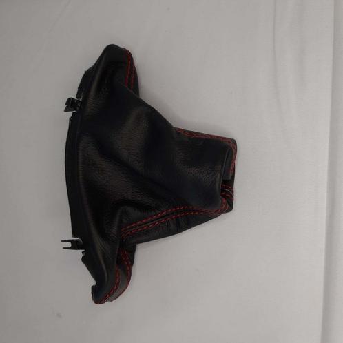 Handrem hoes zwart leer met rode stiksels BMW 5-Serie E60/E6, Auto-onderdelen, Interieur en Bekleding, BMW, Nieuw, Ophalen of Verzenden