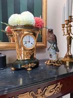 Antieke empire bronzen vuurvergulde pendule, Antiek en Kunst, Antiek | Klokken, Ophalen