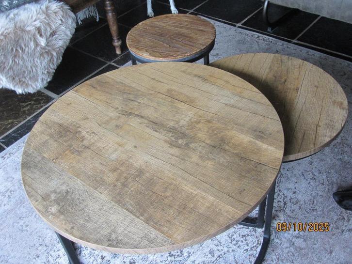 ronde salontafels, Huis en Inrichting, Tafels | Salontafels, Zo goed als nieuw, Minder dan 50 cm, 50 tot 100 cm, 50 tot 100 cm