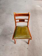Klassieke engelse stoel met Leer. Weg = Weg!, Huis en Inrichting, Stoelen, Bruin, Leer, Ophalen of Verzenden, Zo goed als nieuw