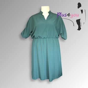30414 Nieuw Groene jurk  mt 4XL/52  G23 beschikbaar voor biedingen