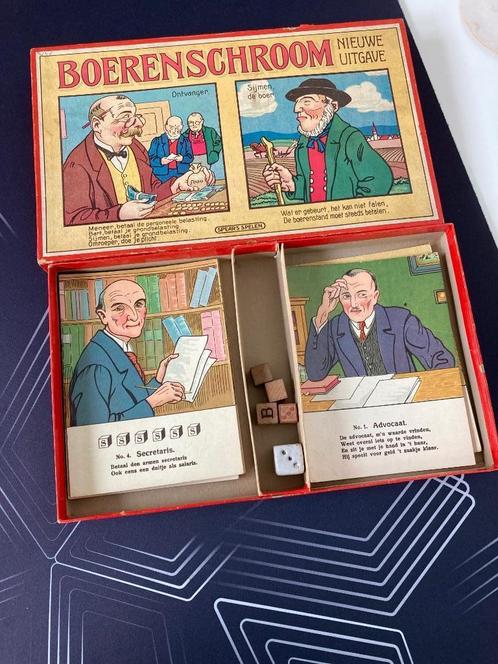 Boerenschroom spel  1915/1920, Spear's spelen, Antiek en Kunst, Antiek | Speelgoed, Verzenden