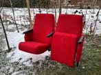 Bioscoop stoelen, Ophalen of Verzenden, Gebruikt, Rood, Twee