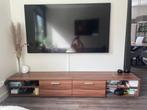 TV meubel walnoot/kersenhout look, Ophalen, 150 tot 200 cm, Zo goed als nieuw, Minder dan 100 cm