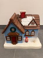 Kersthuis met verlichting, kerstdecoratie voor het kerstdorp, Diversen, Ophalen of Verzenden, Zo goed als nieuw
