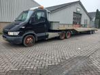 Iveco 35C17 + Veldhuizen oplegger trailer BE Combinatie, Stof, Iveco, Zwart, Origineel Nederlands