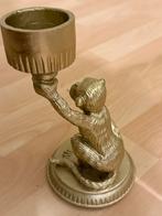 Apen Kandelaar - Gouden Accent, Overige kleuren, Ophalen of Verzenden, Zo goed als nieuw, Metaal