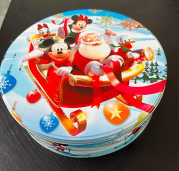 Blik Disney Mickey Minnie Mouse Donald Katrien Duck kerstman beschikbaar voor biedingen
