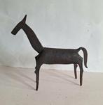 Brutalist Viking stijl gesmeed zwaar ijzeren paard. Patina., Ophalen of Verzenden