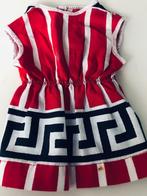 poppenkleding: retro vintage jurk rood wit zwart, Ophalen of Verzenden