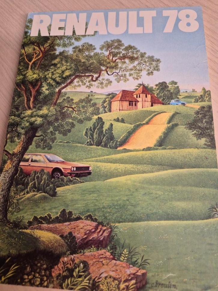 1978 dik Renault boek Nederlands Alpine Saviem Rodeo 4 klein, Boeken, Auto's | Folders en Tijdschriften, Zo goed als nieuw, Renault