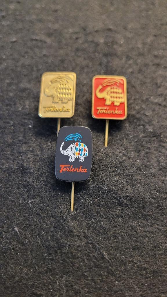 Terlenka speldjes, Verzamelen, Speldjes, Pins en Buttons, Zo goed als nieuw, Speldje of Pin, Merk, Verzenden
