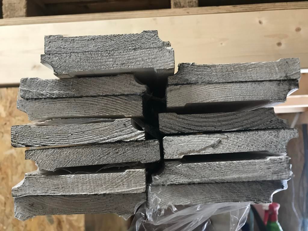 qpine plint voorgelakt ral 9011 fsc mix 15x90x4800mm, Ophalen, Overige materialen, Gebruikt, 250 cm of meer