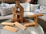 Houten grachtenpand met rijbanen, Kinderen en Baby's, Speelgoed | Houten speelgoed, Ophalen, Gebruikt, Overige typen