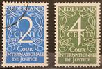 Nederland Cour Justice D25#D26, Postzegels en Munten, Postzegels | Nederland, Ophalen of Verzenden, Na 1940, Gestempeld