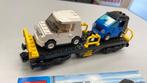 SB1935 Lego trein 7939 auto wagon compleet + boekje, Ophalen of Verzenden, Zo goed als nieuw