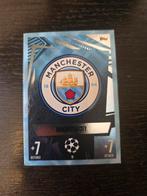 Manchester City Badge Crystal Topps Match Attax, Ophalen of Verzenden, Zo goed als nieuw, Buitenlandse clubs, Spelerskaart